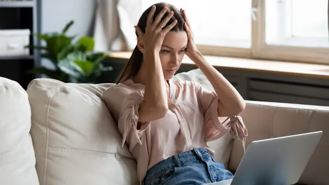 Frustrated woman