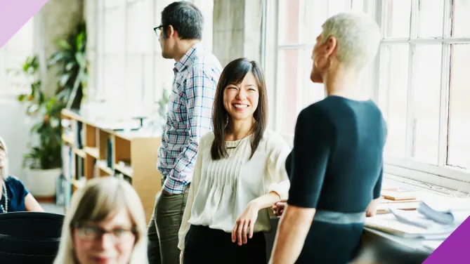Professionals in an office setting