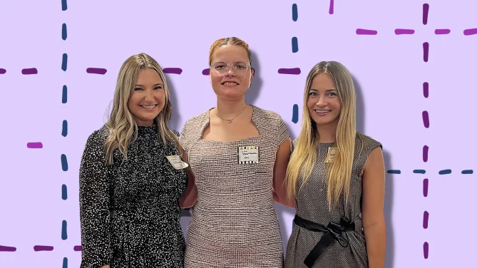 Abbie Merker at a recruiting event. Photo courtesy of CGI.