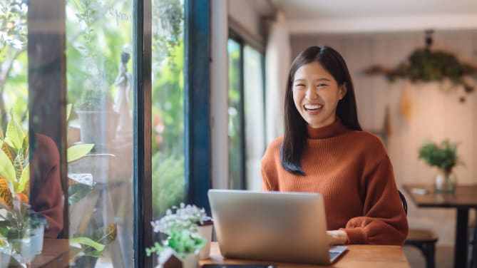 Woman on laptop