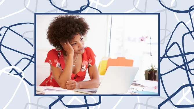 woman frustrated at work