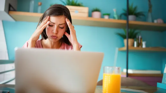 woman at computer