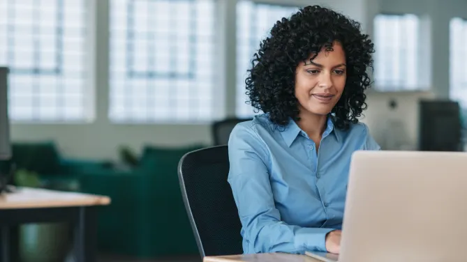 Woman on laptop