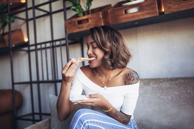 Woman Eating
