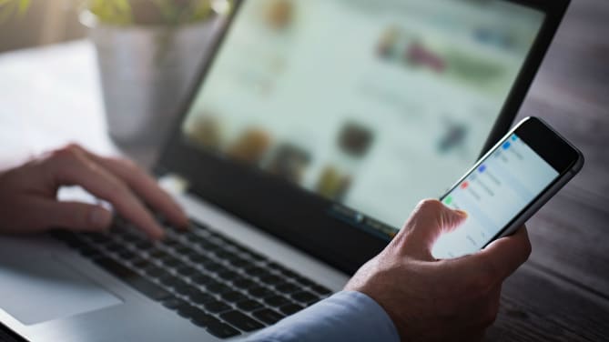 Man on laptop