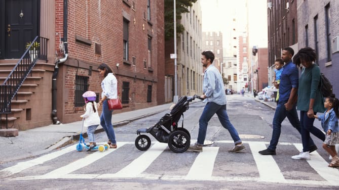 Walking parents