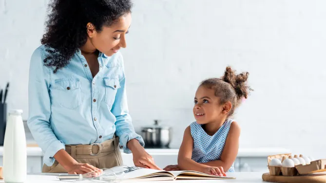 Woman and daughter