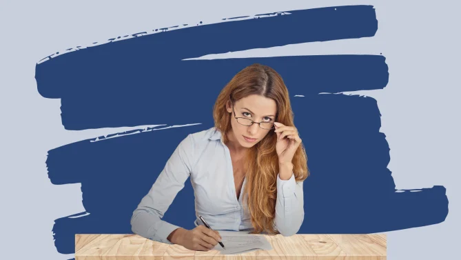 woman looking concerned