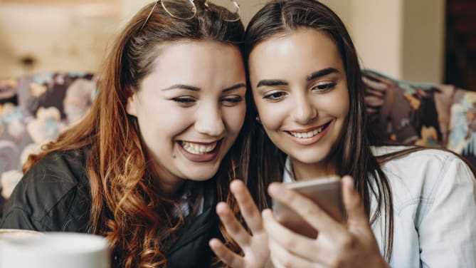 women on phone