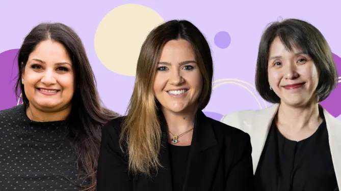 Sarah Aleem, Kim Farrell, and Nana Niwatsaiwong. Photos courtesy of TikTok.