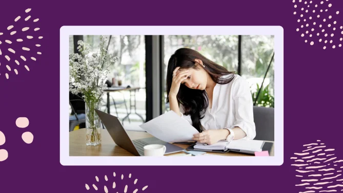woman overwhelmed at work