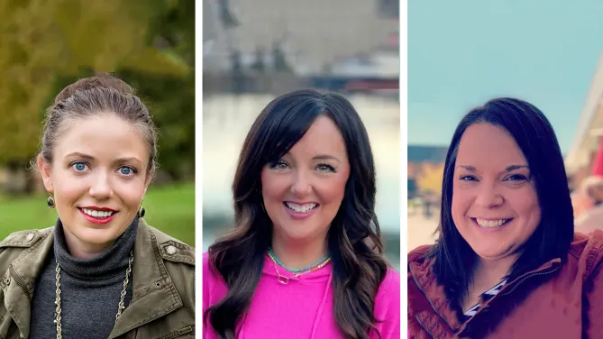 Jen Barber, Director of IT Projects; Jeni Douglas, Vice President of Family Operations; and Andrea Tank, a member of their Family Operations Team and the Manager of their Center of Excellence: Special Projects, Quality and Training.