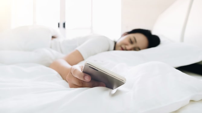 Woman Waking Up