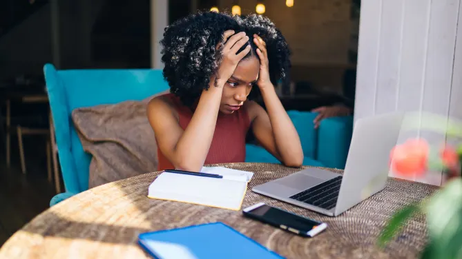 Woman Emailing