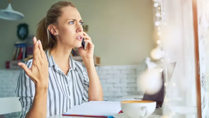 woman stressed