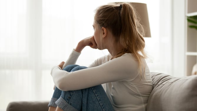 Pensive woman