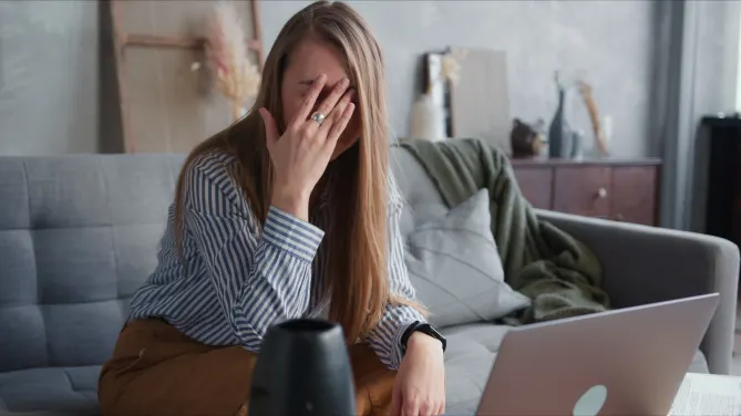 Stressed employee
