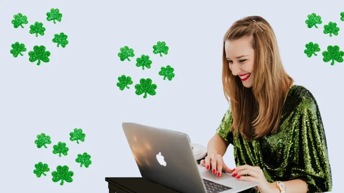 women dressed for St. Patrick's Day