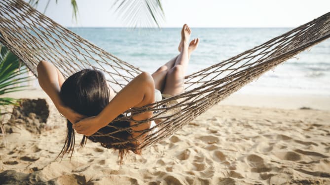 Woman on beach