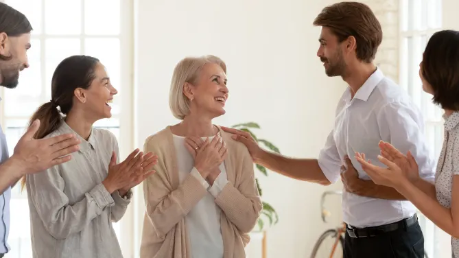 Clapping At Coworker