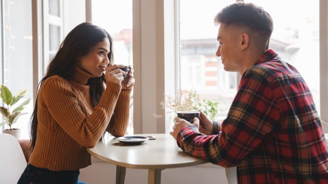 Couple on date
