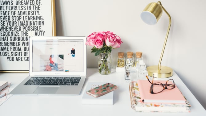 pretty organized desk