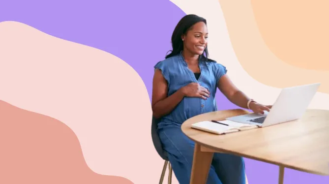 woman on maternity leave