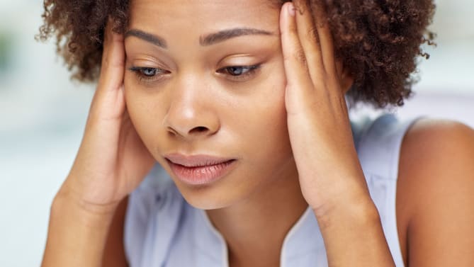 depressed woman