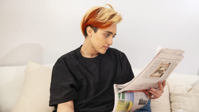 person reading