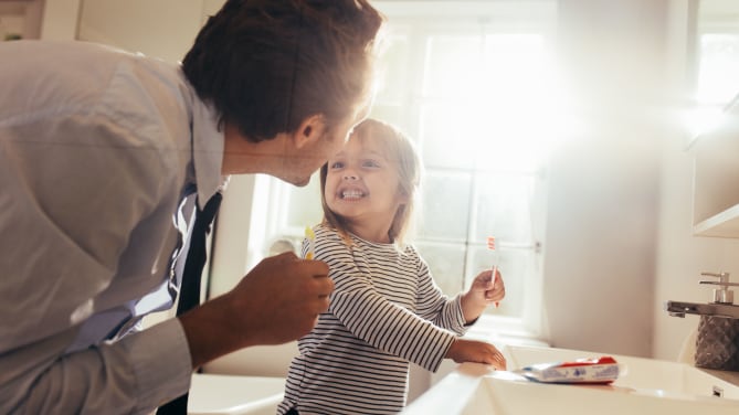 Father and daughter