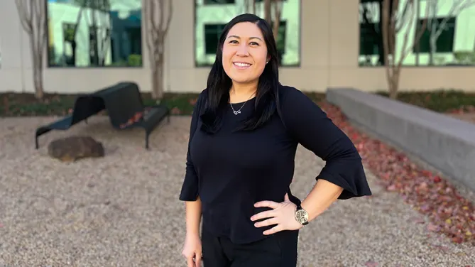 Kristina Chen, She/Her, Account Executive Team Leader. Photo courtesy of Fisher Investments.