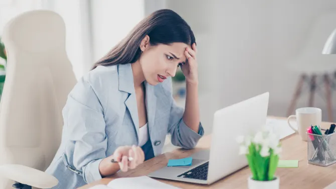 Frustrated woman