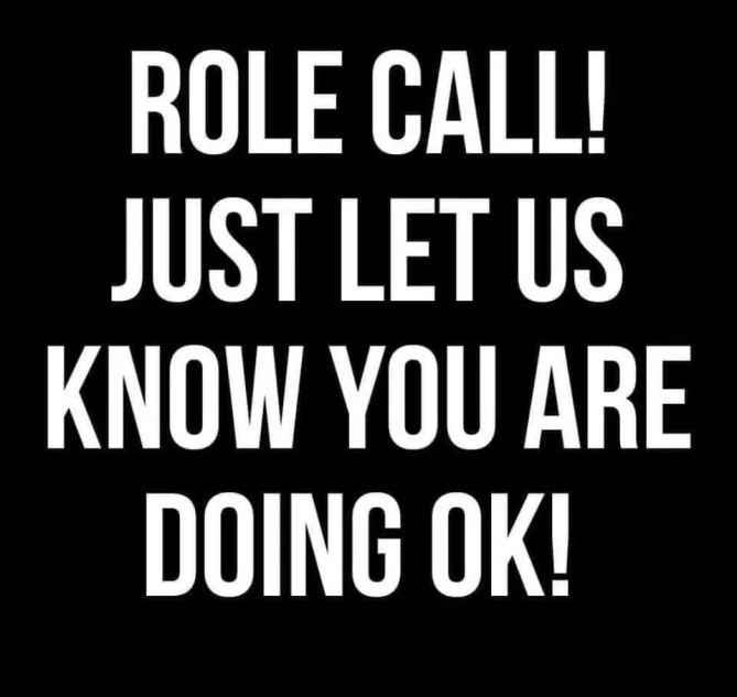 In these stressful times, if you aren’t okay, you need our support and to know that you’re going to get through it