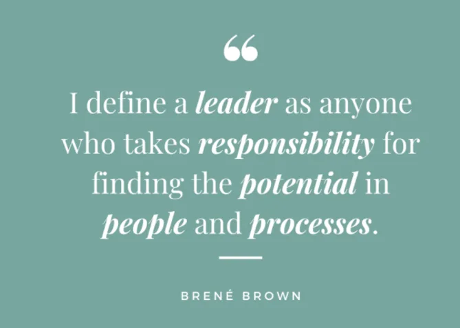 Do you define yourself as a leader?