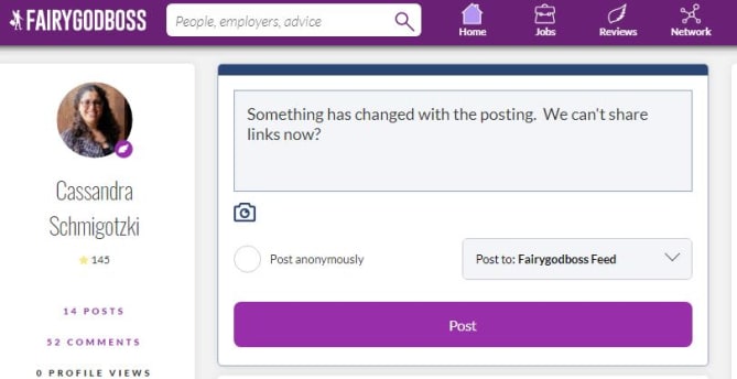 Something has changed with the posting.