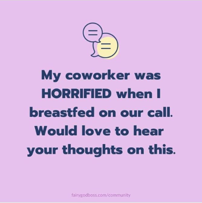 One anonymous FGB'er wrote — "Returning to work remotely after maternity leave has been a challenging transition, to say the ...