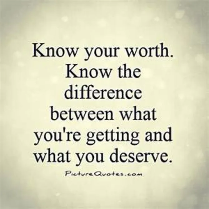 Know your worth