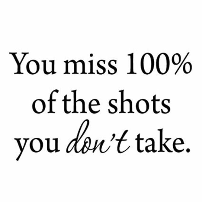 It’s Q4 and I need you to take the shot!
