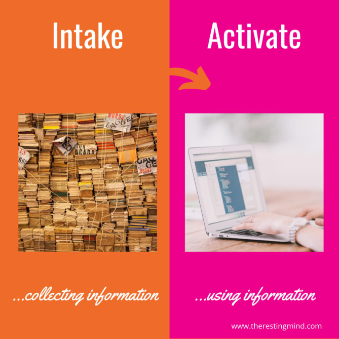 Are you an information hoarder, piling up stats, data and content but yet find yourself never actually doing anything with it...