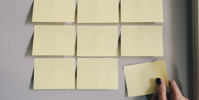 "Take a deep breath and focus on today, not the future" is scribbled on the sticky note on my desk.
