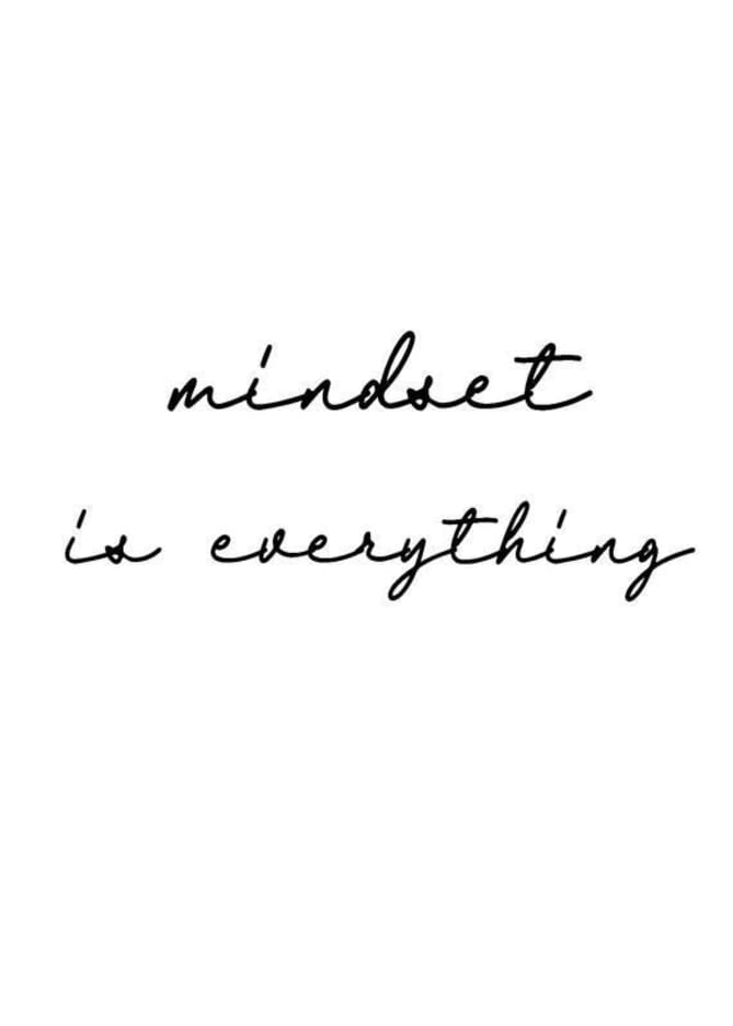I wanted to touch base on the topic of mindset that I brought up last week.