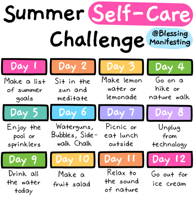 Ladies....don't forget to keep up your self care during the summer months.