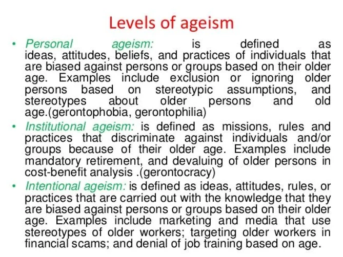 Ageism at home, at work and in culture