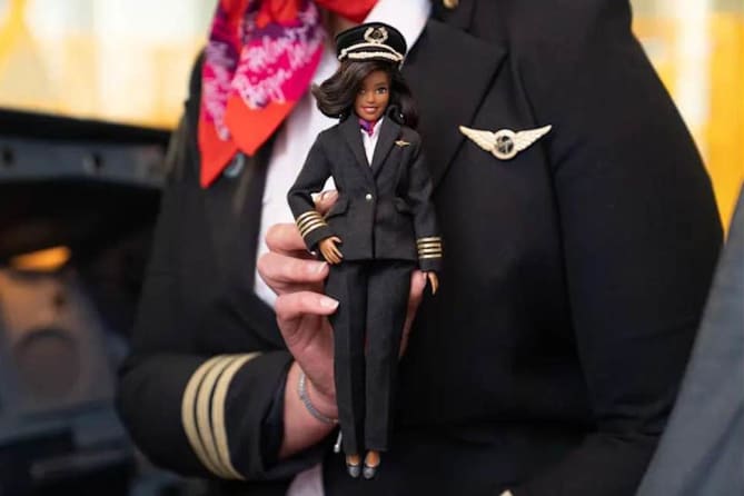 'Barbie releases pilot and engineer dolls to encourage young girls into STEM subjects' -- love this!