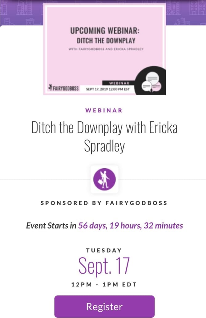 Registration is now live and I’m both honored and excited to facilitate “Ditch The Downplay.” In what ways have you played sm...