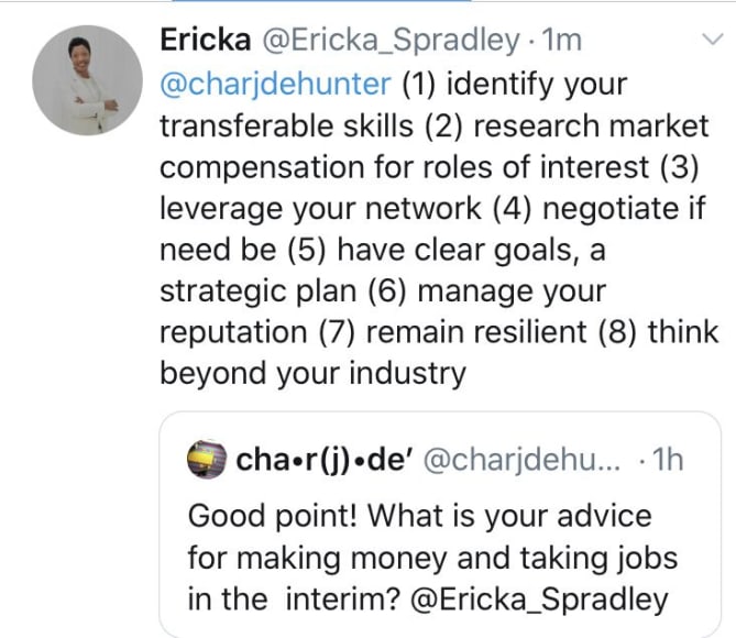 Career tips in 280 characters or less ?