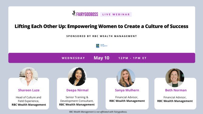 Join us on Wednesday, May 10th at 12pm ET, for a discussion with women from RBC Wealth Management about empowering and uplift...