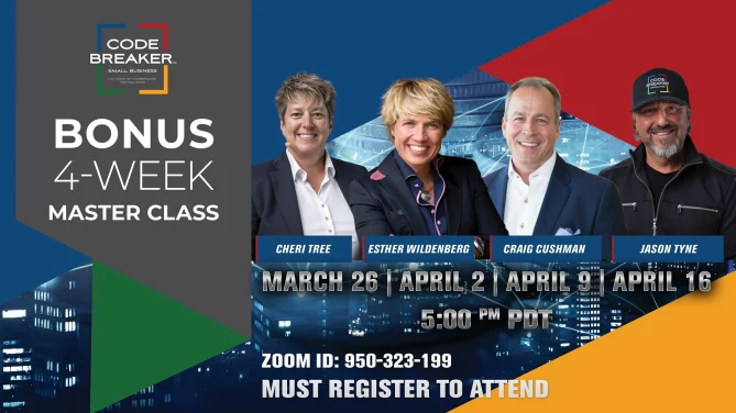 Free 4 week Masterclass on Lead Generation and Sales Conversions 
