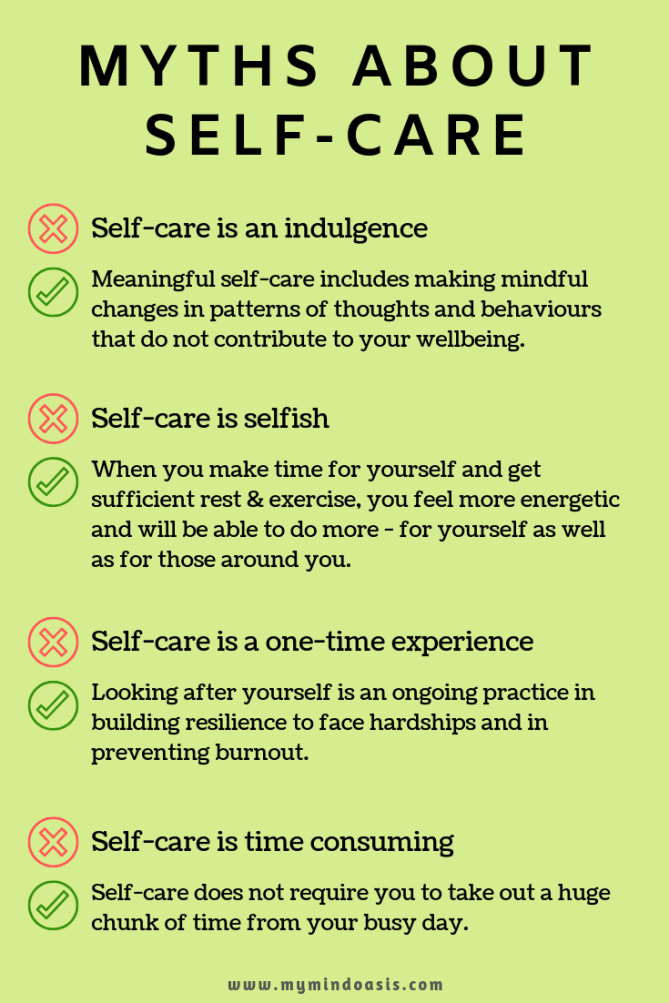 There are many myths and ideas surrounding what self care is but we must also take a look at what it is not.
