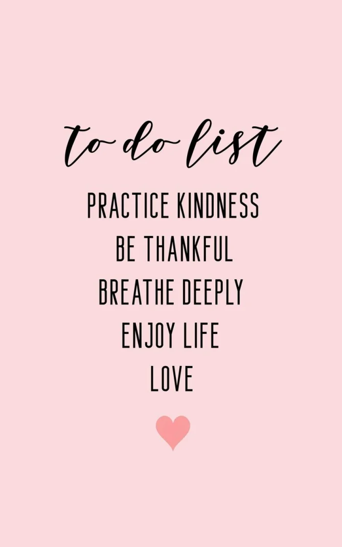 Be kind and thankful
